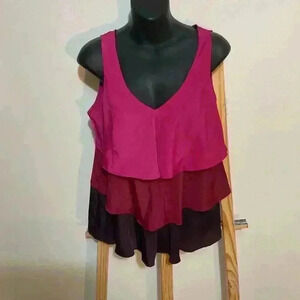 New York & Company layered lightweight top size medium